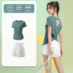 BAISILING | Quick Drying Fashionable Backless Yoga Set For Summer