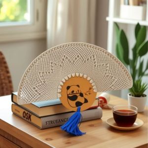 Summer Cooling Hand Fan Craft Grass Woven
