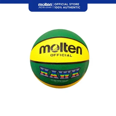 Molten BC3R-HAWK2 Basketball Mini Size 3 with Rubber Cover and 8 Panel Design (Yellow/Green)