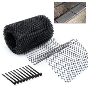 Plastic Roof Gutter Guard Filters grid fence Eaves Sink tree leaves Anti Clogging Mesh Cover For Outdoor Garden Drains Supplies