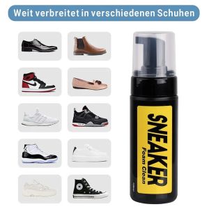 Sneaker dry cleaning spray suit Sneaker Cleaner Foam for Leather Suede Canvas Nubuck No-Rinse Shoe Cleaning Kit for Sports Shoe