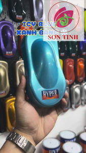 |Xanh Băng Vàng| Sơn xe máy HYPER màu xanh băng ánh vàng nhạt (Code: ICY BLUE E)