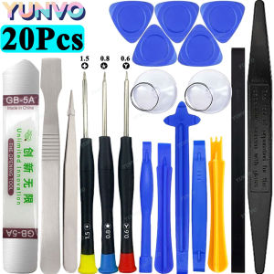 20 in 1 Precision Screwdriver & Spudger Pry Tool Kit Phone LCD Screen Opening Repair Set for iPhone Samsung Xiaomi iPad