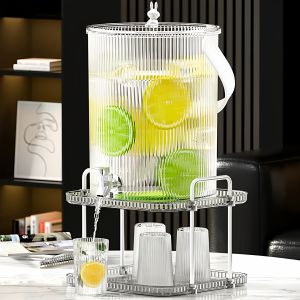 Jiaxun | Luxury Acrylic Water Dispenser Jug with Tap and Handle Large Capacity