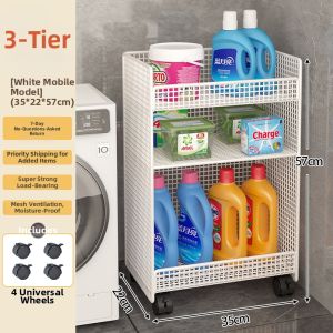 Moveable Bathroom Storage Rack