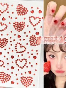 XIANLANYA | Red Decorative Eye Rhinestone Bow