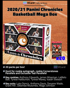 2020/21 Panini Chronicles Basketball Mega Box. -100% Original. Trading Card Hobby Collectibles- 篮球卡盒 帕尼尼