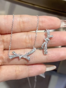  QUEENSUN Platinum light luxury butterfly love knot ring Lab Grown Diamond ring real diamond ring diamond ring diamond gold ring/designer ring蝴蝶爱意钻石戒指