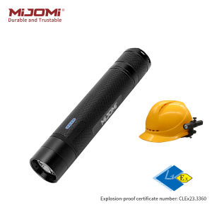 ไฟฉาย EXF70 Mijomi ไฟฉายป้องกันการระเบิด18500 Type-C ไฟชาร์จได้ 270ลูเมนสว่าง 175เมตร ไฟฉายจิ๋วส่องสว่างระยะไกลสำหรับ EXF70 กลางแจ้งปลอดภัย