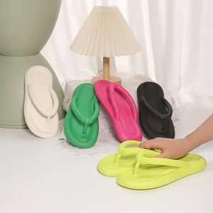 NI Fashion Colorful Flip Flops For Women Macaron Summer slippers(Add 1 Size )#A8013