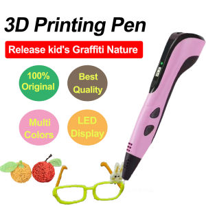 3D Pen New 3D Printing Pen LCD Display Screen 0.7mm Diameter 1.75mm PLA Filament DIY Drawing Kids Birthday Christmas Gifts