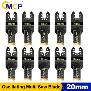 CMCP 1/5/10pcs 20mm Titanium Oscillating Saw Blade Multitool Blades Multi-Function Saw Blade for Wood Cutting
