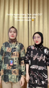 Blouse Rayon Motif / Kemeja Rayon Motif Cantik / Kemeja Kerja / Kemeja Casual