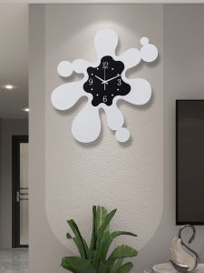 นาฬิกาตั้งโต๊ะแบบติดผนังที่สร้างสรรค์ นาฬิกาควอตซ์แบบเงียบๆ สำหรับห้องนั่งเล่น นาฬิกาตกแต่งแบบเรียบง่ายและโมเดิร์น