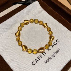 CAFFTI | Wealth Attracting Golden Yellow Crystal Bracelet