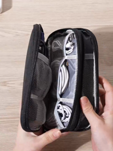 GP00239 กระเป๋าเก็บสายชาร์จ กระเป๋าพกพา จุของได้เยอะ อุปกรณ์ไอที กระเป๋าพกพาเดินทางผ้ากันฝุ่น