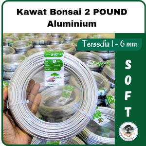 OBRAL- Kawat Bonsai 2 POUND Ukuran 1 mm 2 mm 3 mm 4 mm 5 mm 6 mm Doff Original - Maestro Super