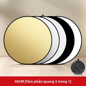 Chân Đế Chụp Ảnh Chuyên Nghiệp Hình Tròn Gập Được Ánh Sáng Mềm