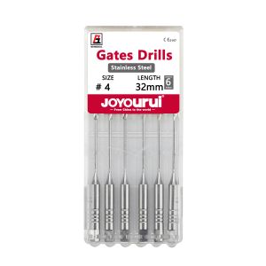 6Pcs/Box #1-6 28mm/32mm Dental Engine Use Endodontic Gates Drill Peeso Reamers Glidden Rotary Stainless Steel Endo Files Dentist