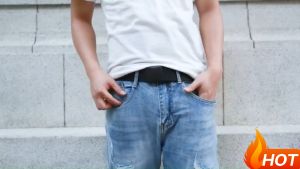 New Fashionable Nylon Belt with Plastic Pressing Buckle Decorative Jeans Simple and Versatile Belt