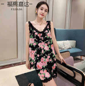 New Arrival Womens Pajamas Pullover Fashion and Young Elegance Sleeveless Homewear with Braces Suit Loose Plus Size Outwear