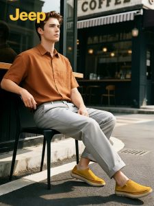 Jeep | Breathable Easy On Loafers Mens Shoes
