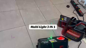 Đèn sân khấu DSL Multi Light 3in1 – Đèn laser chớp LED hiệu ứng 3 màu ánh sáng mạnh cho sân khấu phòng tiệc karaoke