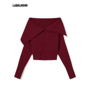 YIRANTIAN | Angora Wool Collar Knit Stylish Spring Summer Womens Top