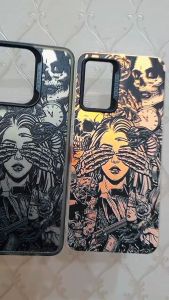 Premium Matte Hardcase IMD untuk Infinix DU488 Casing Hologram Skull Polycarbonate Warna