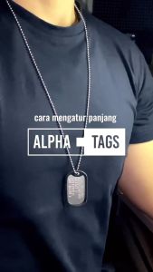 Dogtag Super Polished USA MADE Mirror March Mengkilap custom Tentara