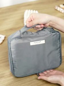 I-FASHION Makeup bag with large capacity multifunctional portable Korean style simple makeup storage