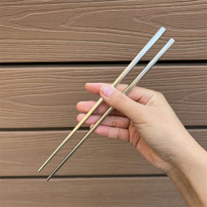 Food Grade 304 Stainless Steel Anti Slip Single Person Metal Chopsticks Household High End Simple Style Dining Utensils