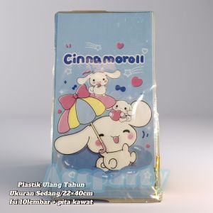 Opp Bingkisan Snack Cinnamon Kuromi / Plastik Ulang Tahun (10lmbr)