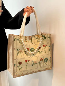 Large Capacity Casual Tote Bag Commuter Student Class Fashion Korean Style Single Shoulder Bag Magnetic Buckle Closure Nylon Lining