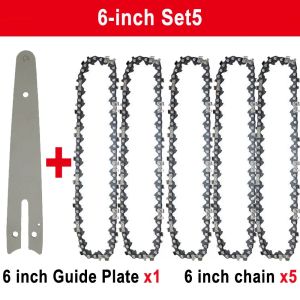 Chainsaw Chain 6 Inches Chain Rechargeable Saw Mini Electric Chainsaw Cordless Saw Carpentry Gardening Tools Electric Wood Saw