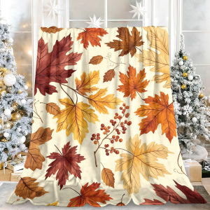 Beast Kingdom | Watercolor Peach Fruit Flannel Blanket Soft Fuzzy Plush Cozy Warm Throw for Sofa Bed Couch Home Decor Gifts