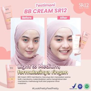 Alas Bedak BB CREAM SR12 - Perfect Cover BB CREAM SR12 - Alas Bedak Ringan Super Coverage Tahan Lama SR12