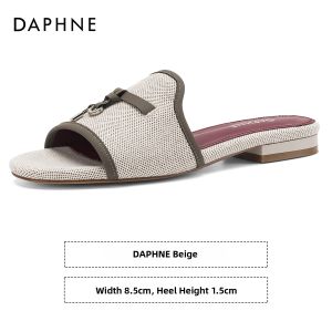 Daphne | Fish Mouth Slip-On Flat Sandals