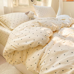 susan | French Polka Dot Double Layered Bedspread Cover Non-100 Cotton