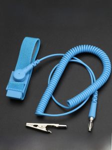 Wired Wireless Anti-Static Wrist Strap Hand Ring for Electronic Industry with Rope Portable Static Dissipation Anode Cathode
