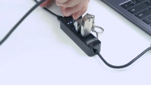 Bộ chia 4 cổng USB 3.0 có cổng cấp nguồn phụ Orico TWU3-4A - Hàng phân phối chính Hãng
