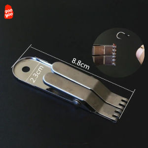 1PC Earthworm Bait Earthworm Clip Hook Quick Bait Live Bug Stainless Steel Fishing Fish Supplies Equipment Tools Accessories