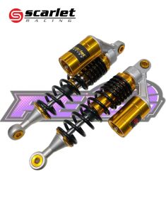 Scarlet  Shockbreaker Shock Tabung Fungsi 320MM Motor Rx King Tiger Verza Mega Pro Thunder Supra Kharisma Blade Revo Hitam