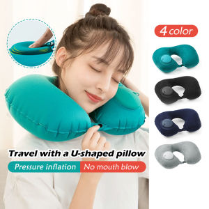 🇸🇬 Fast Delivery Neck Pillow For TravelU-Shaped PillowInflatable Neck Pillow travel pillow convenient for riding in cars airplanes neck protection pillow neck pillow Christmas present