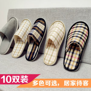 Disposable Thickened Slippers for Home Use Hotel Travel Womens Style Autumn Winter Non-Slip Indoor Shoes Guest Slippers