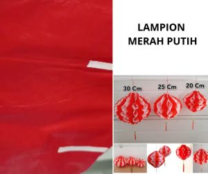 Lampion Bulat Merah Putih: Dekorasi Lampion Gantungan untuk 17 Agustus