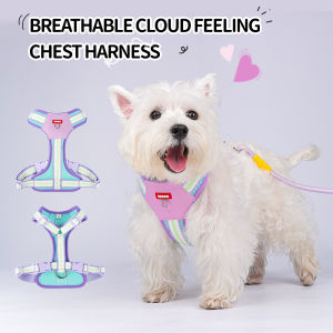 Sentexin Dog Harness for Small Medium Dog Cat Vest Breathable Pet Chest Strap Pomeranian Chihuahua Poodle Puppy Harness Pet Supplies XS-L