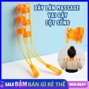 Dụng Cụ mɑssage Cổ Vai Gáy - Dây Lăn Massage Đa Năng Cầm Tay Giúp Giảm Đau Tê Nhức Mỏi Hiệu Quả - Cây mɑssage Cột Sống Cổ Và Toàn Thân Cầm Tay
