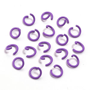 200pcs 8mm Metal Iron Colorful Split Single Rings Connectors Open Jump Rings For Jewelry Making DIY Necklace Earrings Keychain