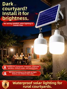 Solar Waterproof Induction Bulb